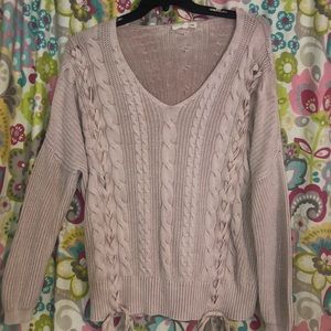 very cute light pink sweater